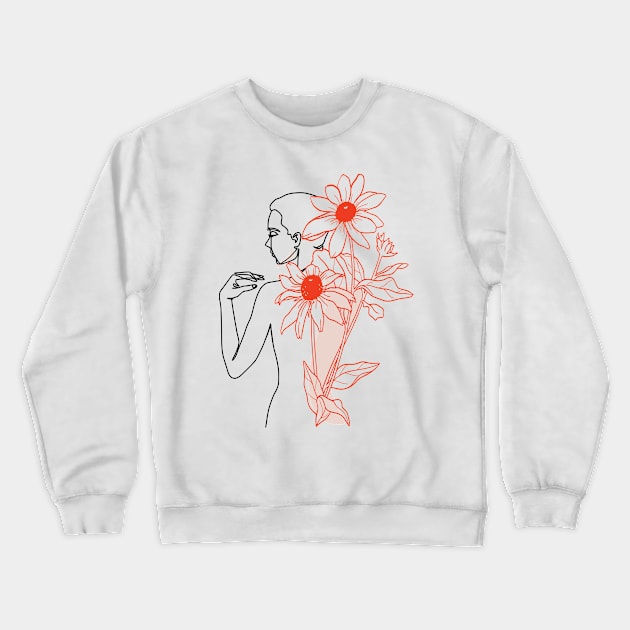 Daisies on Me Crewneck Sweatshirt by JabsCreative